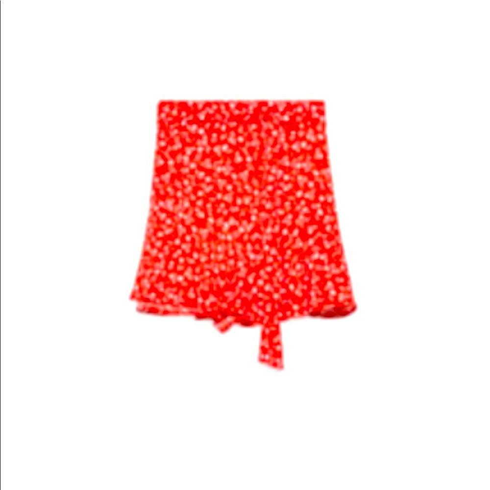 Red Zara skort